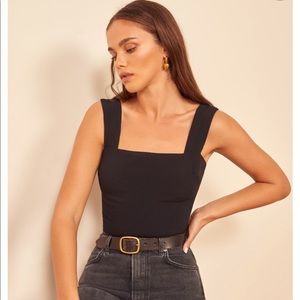 Reformation Ansel wide-strap top